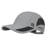 GADIEMKENSD Quick Dry Running Cap Mens Cooling Hats Summer Sun Hat Dri Fit Workout Hat Hiking Accessories for Golf Hiking Outdoor Camping Gym Tennis Travel Cycling Horse Fishing Walking Light Gray, M